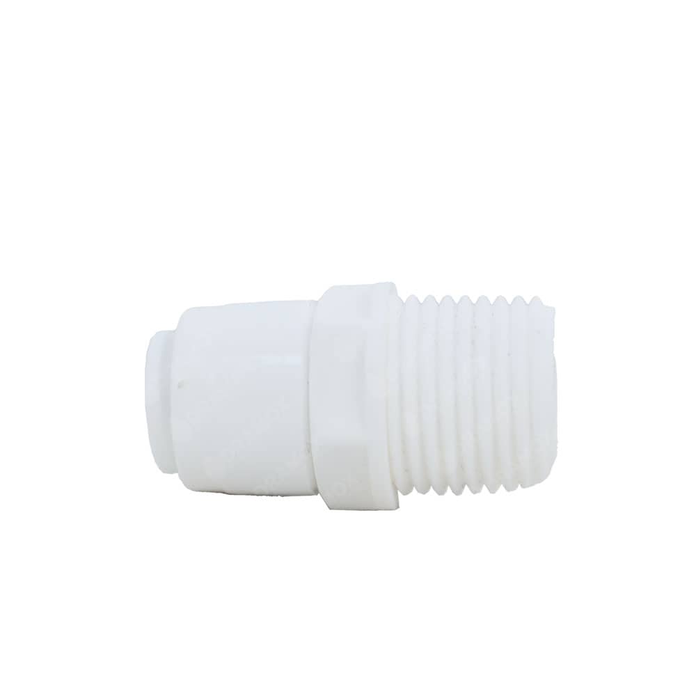 Unión niple de media rosca a tres octavos presión para purificadores de agua